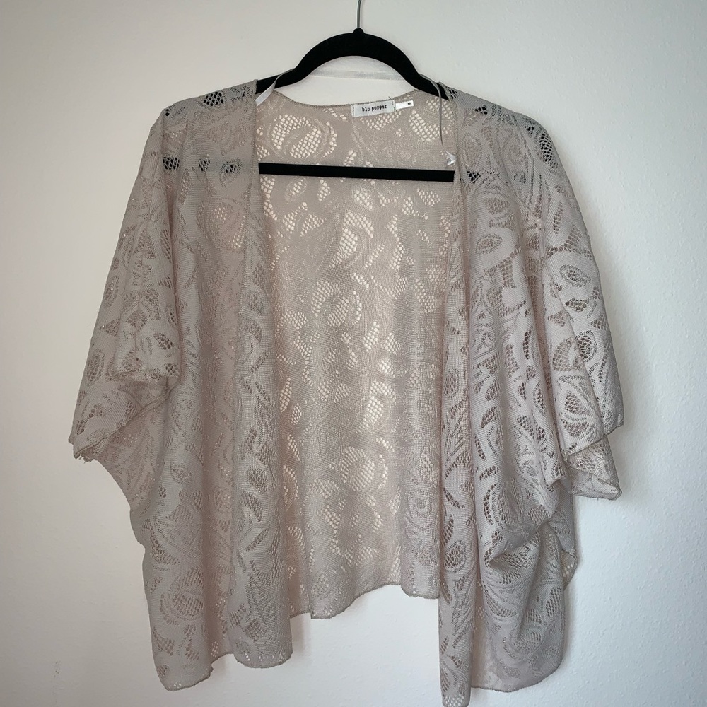 Cream Lace Shawl
